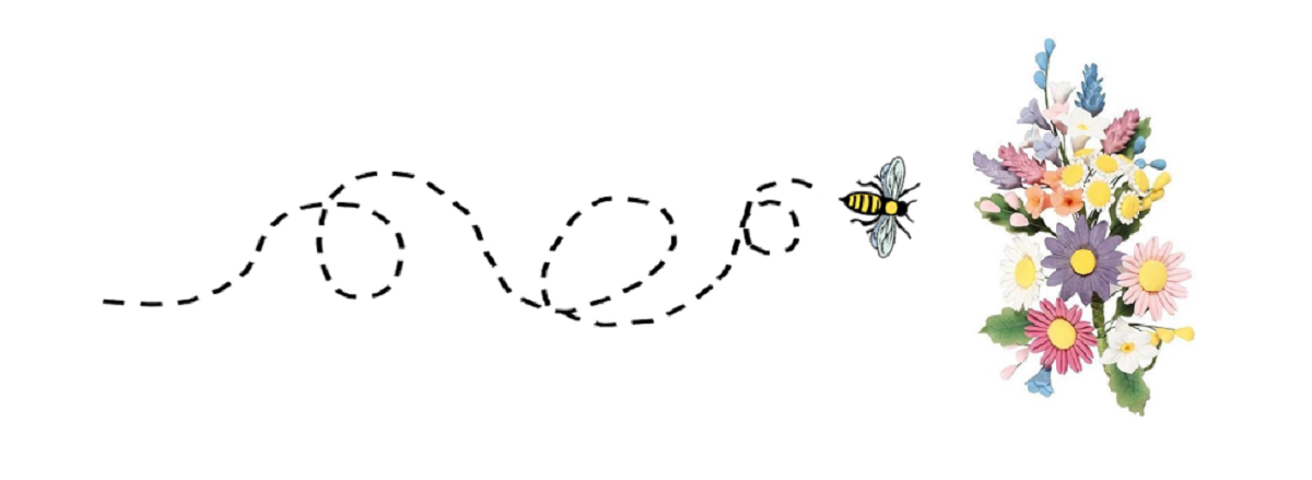 The image shows a bee looping in circles as it flies towards a bunch of flowers, as a metaphor for how inefficient code can slow down the processing of a page request.