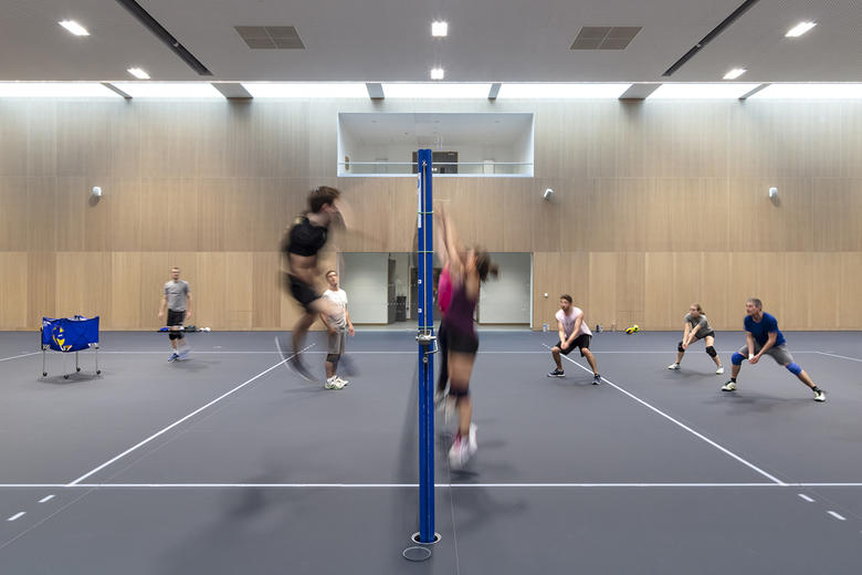 the university sports centre supports a wide range of sporting interests